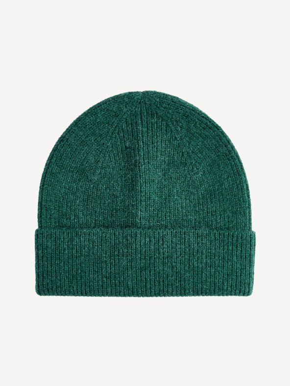 Celio Zelená pánská zimní čepice Celio Viribean