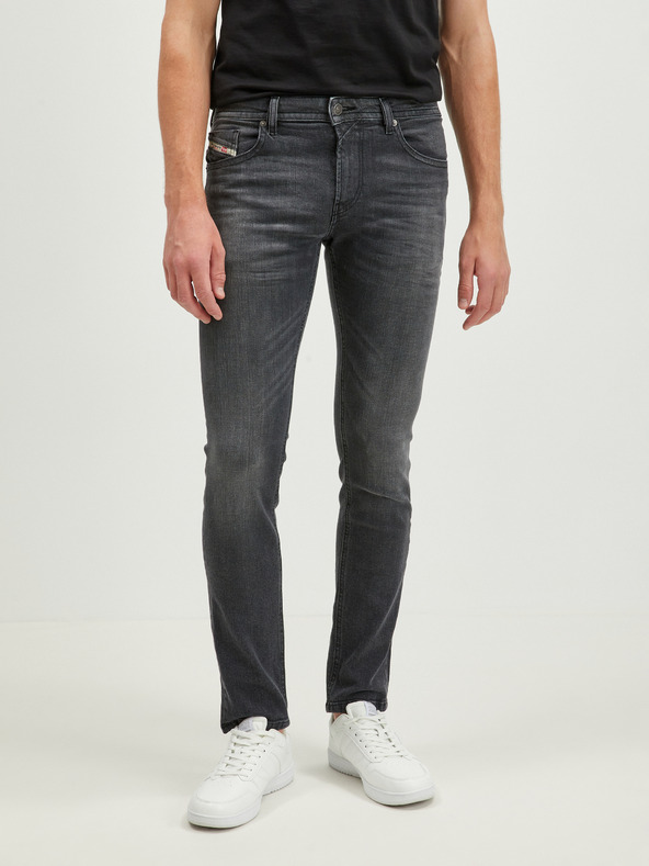 Diesel Tmavě šedé pánské slim fit džíny Diesel