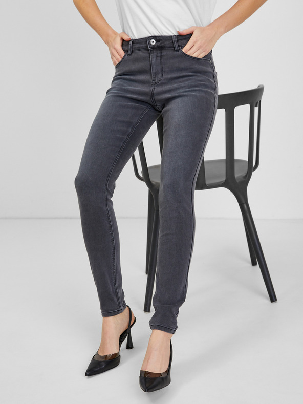 Orsay Šedé dámské skinny fit džíny ORSAY