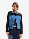 Desigual Černo-modrá dámská džínová bunda Desigual Wheeler