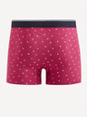 Celio Červené pánské vzorované boxerky Celio Mitch