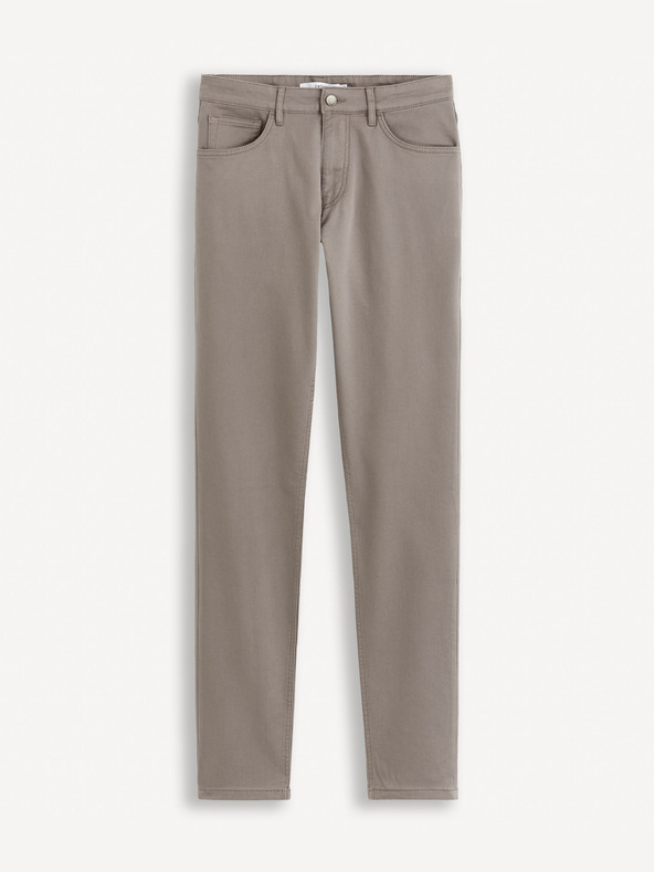 Celio Béžové pánské kalhoty Celio Gofive