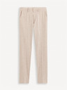 Celio Béžové pánské chino kalhoty Celio Gosi
