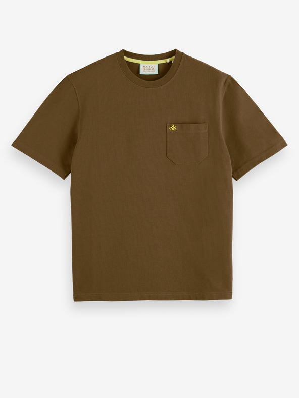 Scotch & Soda Khaki pánské tričko Scotch & Soda