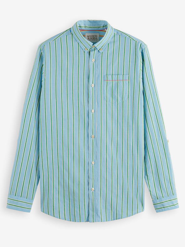 Scotch & Soda Světle modrá pánská pruhovaná košile Scotch & Soda
