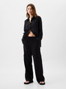 GAP Lněné cargo kalhoty Wide-Leg GAP