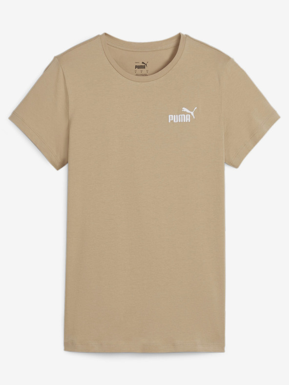 Puma Béžové dámské tričko Puma ESS+ Embroidery Tee