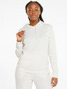 Puma Krémová dámská mikina s kapucí Puma ESS+ Embroidery Hoodie TR