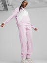 Puma Bílo-růžová dámská mikina s kapucí Puma Power Hoodie TR