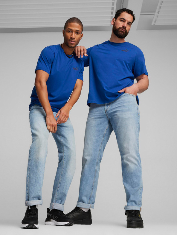 Puma Modré pánské tričko Puma ESS Small Logo Tee
