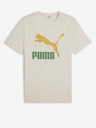 Puma Krémové pánské tričko Puma Classics Logo Tee