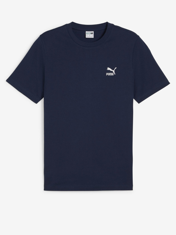 Puma Tmavě modré pánské tričko Puma Classics Small Logo Tee