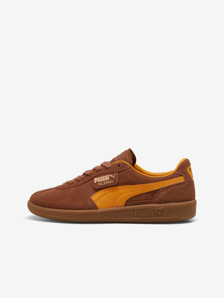Puma Hnědé pánské semišové tenisky Puma Palermo
