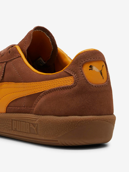 Puma Hnědé pánské semišové tenisky Puma Palermo