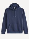 Celio Tmavě modrá pánská basic mikina Celio Fesix