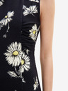Desigual Černé dámské květované šaty Desigual Lorean