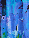 Desigual Modré dámské květované maxišaty Desigual Bleu