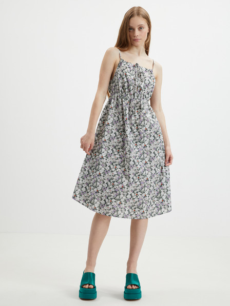 Vero Moda Zelené květované šaty VERO MODA Joa