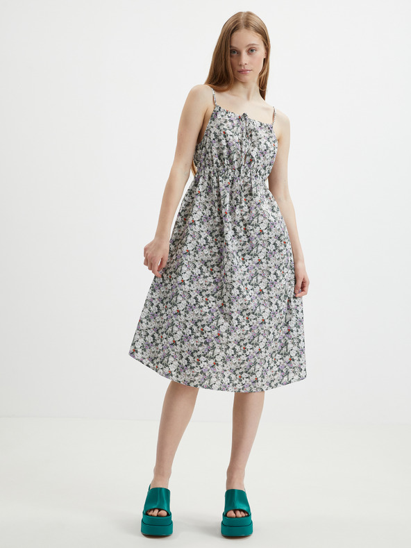 Vero Moda Zelené květované šaty VERO MODA Joa