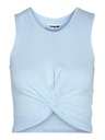 Noisy May Světle modrý dámský crop top Noisy May Twiggi