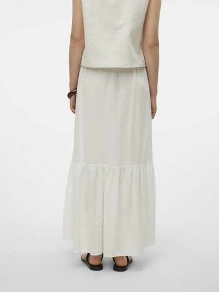 Vero Moda Bílá dámská maxi sukně Vero Moda Pretty