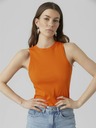 AWARE by VERO MODA Oranžové dámské žebrované basic tílko AWARE by VERO MODA Lavender