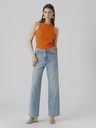 AWARE by VERO MODA Oranžové dámské žebrované basic tílko AWARE by VERO MODA Lavender