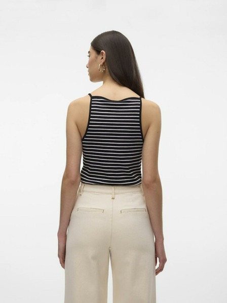 AWARE by VERO MODA Černé dámské pruhované tílko AWARE by VERO MODA Wett