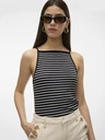 AWARE by VERO MODA Černé dámské pruhované tílko AWARE by VERO MODA Wett