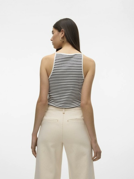 AWARE by VERO MODA Bílé dámské pruhované tílko AWARE by VERO MODA Wett