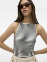 AWARE by VERO MODA Bílé dámské pruhované tílko AWARE by VERO MODA Wett