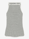 AWARE by VERO MODA Bílé dámské pruhované tílko AWARE by VERO MODA Wett