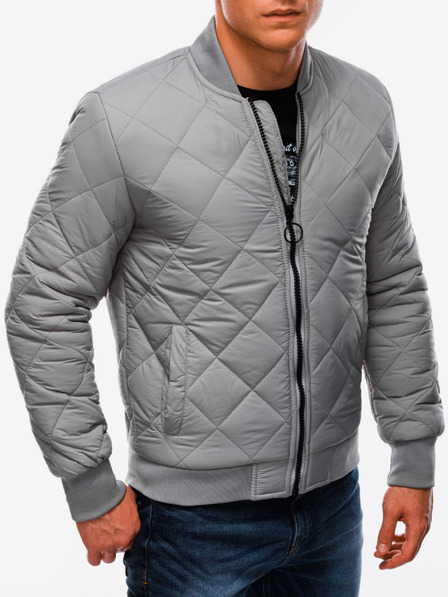 Edoti Pánská přechodná bunda bomber C - šedá