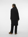 Vero Moda Černý dámský kabát s příměsí vlny VERO MODA Hazel