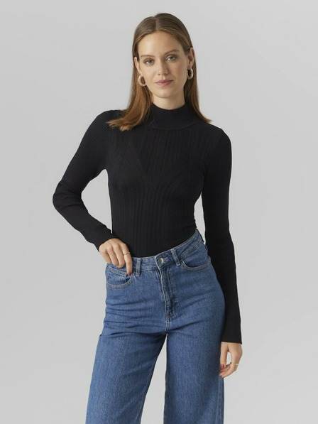 Vero Moda Černý dámský svetr VERO MODA Sally