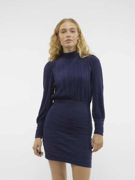 Vero Moda Modré dámské šaty VERO MODA Aurora