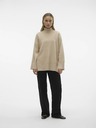 Vero Moda Béžový dámský svetr s rolákem VERO MODA Goldneedle