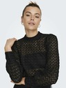 Jacqueline de Yong Černá dámská krajková halenka JDY Avery