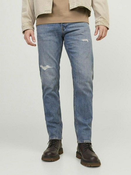 Jack & Jones Modré pánské tapered fit džíny Jack & Jones Mike