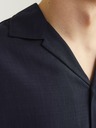 Jack & Jones Tmavě modrá pánská košile s krátkým rukávem Jack & Jones Aaron