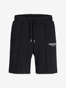 Jack & Jones Černé pánské teplákové kraťasy Jack & Jones Kane