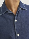 Jack & Jones Modrá pánská džínová košile s krátkým rukávem Jack & Jones Palma