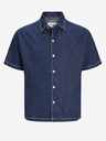 Jack & Jones Modrá pánská džínová košile s krátkým rukávem Jack & Jones Palma