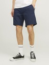 Jack & Jones Tmavě modré pánské chino kraťasy s příměsí lnu Jack & Jones Ace