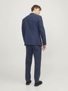 Jack & Jones Tmavě modré pánské lněné kalhoty Jack & Jones Riviera