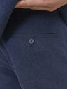 Jack & Jones Tmavě modré pánské lněné kalhoty Jack & Jones Riviera