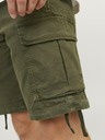 Jack & Jones Khaki pánské cargo kraťasy Jack & Jones Cole