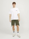 Jack & Jones Khaki pánské cargo kraťasy Jack & Jones Cole