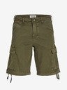 Jack & Jones Khaki pánské cargo kraťasy Jack & Jones Cole