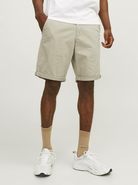 Jack & Jones Béžové pánské chino kraťasy Jack & Jones Bowie